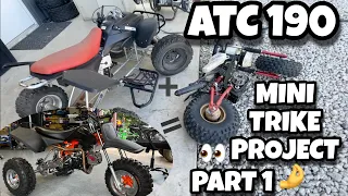 ATC 190 Mini Trike Project Part 1 | Typoon 125 with BW80 Front End and Orion 190 Motor