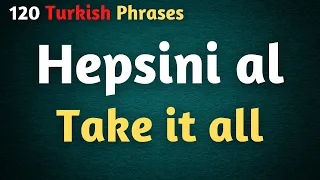 120 Turkish Phrases For Every Level - Turkish & English AUDIO | Language Animated