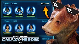 World's First 69 Defensive Holds with Jar Jar Binks in 3v3 Grand Arena