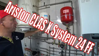 Установка и обвязка газового котла Ariston CLAS X System 24 FF с боллером косвенного нагрева
