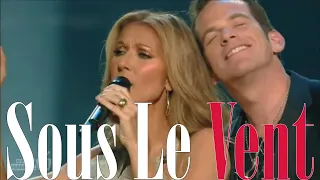 Céline Dion & Garou - Sous Le Vent - Live [On-Screen Lyrics]