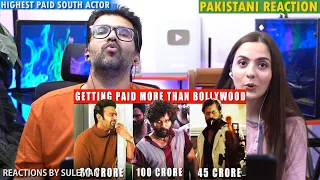 Pakistani Couple Reacts To Top 10 South Actors Salary | Getting Paid More Than Bollywood Actors