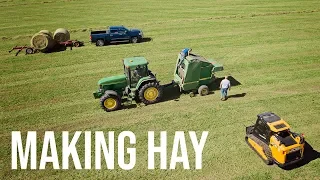 JCB Teleskid Helping Make Hay!