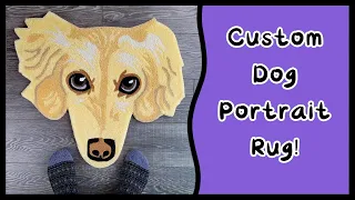 Rug Tufting | Custom Dog Portrait Rug! | Start to Finish