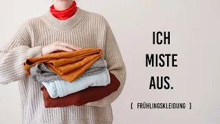 WARDROBE DECLUTTER | Ich sortiere Frühlingskleidung aus | Minimalismus im Kleiderschrank