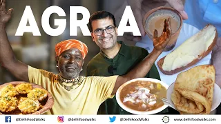 AGRA Veg Food Tour I Famous Chaat Gali & Pakka Baba Chaat I Honest Samose Wala selling 4900 samosas