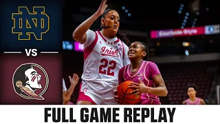 Notre Dame vs. Florida State Full Game Replay | 2023-24 ACC Women’s Basketball