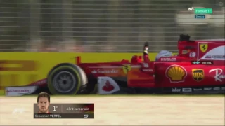 Team radio winning Australian GP Ferrari 2017 Vettel speak italian (Subtitles)