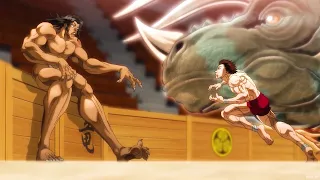 バキ ~ Baki vs Pickle , Baki uses Dinosaur martial arts to attack Pickle