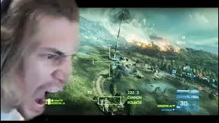 xQc tries to take down the enemy Heli in battlefield 2042