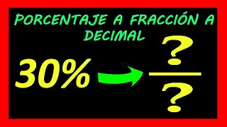 ✅👉 Convertir Porcentaje a Fracción y Decimales