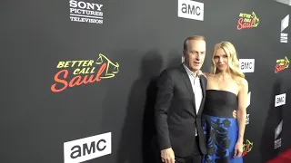 Bob Odenkirk and Rhea Seehorn at the Premiere Of AMC's Better Call Saul Season 3 at Arclight Cinemas