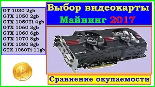 Майнинг. Выбор видеокарты Nvidia. Сравнение+окупаемость всех карт....