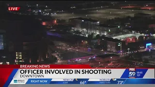 IMPD investigating officer-involved shooting in downtown Indy