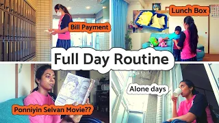 Managing things Alone|Morning-Night Routine|Pooniyin Selvan PS1 movie|Vlog Japan|LivewithmeinJapan