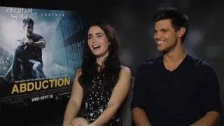 Lily Collins and Taylor Lautner chat Abduction