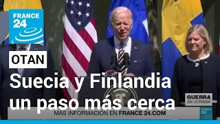 Joe Biden respaldó la candidatura de Finlandia y Suecia para unirse a la OTAN • FRANCE 24