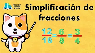 Simplificación de fracciones. Sexto primaria