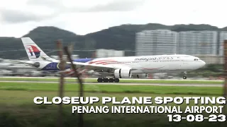 13/08/2023 PENANG PLANE SPOTTING Landings & Takeoffs - Penang Int'l Airport (PEN/WMKP)