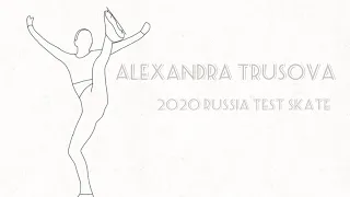 [figure skating animation] Alexandra Trusova’s 3Lz+3T in 2020 Russian test skate  total:62 pics