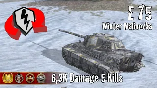 E 75  |  6,3K Damage 5 Kills  |  WoT Blitz Replays