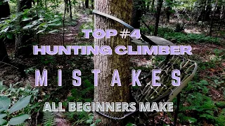 The Top 4 Hunting Climber Mistakes All Beginners Make #deerhunting