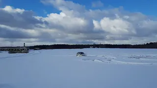 Subaru Legacy Outback snow fun.