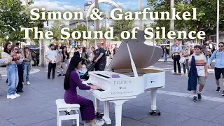 The Sound of Silence by Simon & Garfunkel (Piano Cover) | Street Piano Performance | YUKI PIANO