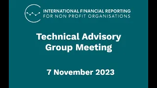 IFR4NPO Technical Advisory Group meeting (7 November 2023)