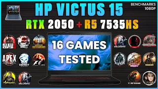 Ryzen 5 7535HS RTX 2050 Laptop - Test in 16 Games in 2024 - HP Victus 15