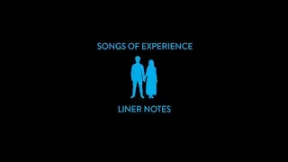 U2 - Liner Notes - Songs of Experience