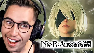 Playing NieR Automata on the Nintendo Switch for the FIRST TIME blew my MiND!