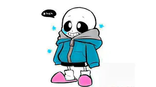 Baby Sans first day at school... (cute)