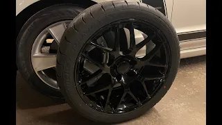 Mustang Gets New Wheels! 19 Inch Black AMR's