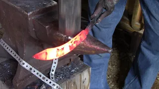 Forging Knife Bevels The Easy Way