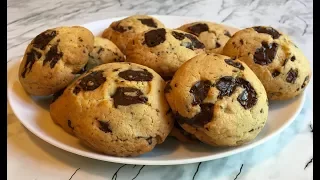 Печенье с Шоколадом / Американское Печенье / Chocolate Chunk Cookies Recipe / Простой Рецепт