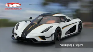 ck-modelcars-video: Koenigsegg Regera Baujahr 2018 weiß 1:18 GT-Spirit