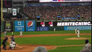 Watching my Tigers beat the Indians at Progressive Field in Cleveland