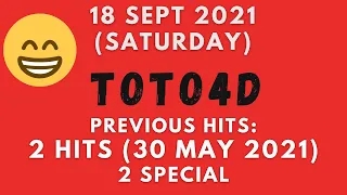Foddy Nujum Prediction for Sports Toto 4D - 18 September 2021 (Saturday)