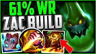 ZAC IS THE #1 TANK RIGHT NOW✅ (61% WR BUILD) - Zac Beginners Guide Season 14 - League of Legends