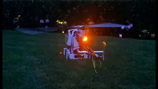Simulated Turbine sounds and light on rc 1/5 scale Vario Lama Helicopter