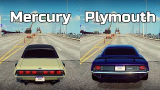 NFS Heat: Mercury Cougar vs Plymouth Barracuda - Drag Race