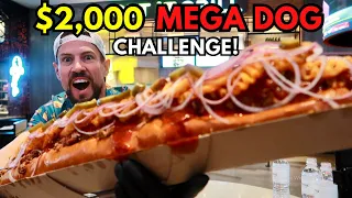 $2000 TO DEFEAT MATT STONIES MEGA DOG CHALLENGE | HOW A COMPETITIVE EATER STAYS IN SHAPE-LEG DAY 🦵