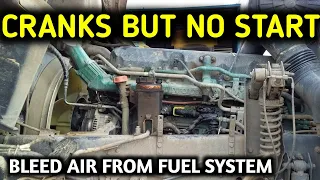 Bleed Air From Fuel System on Volvo Trucks FM 370 - Volvo D11 Engine