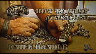 How to wrap a paracord knife handle