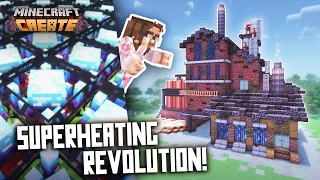 I Built A SUPER HEATING Factory in Minecraft Create Mod!