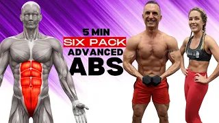 SIX PACK ABS: 5 Minute Ab Workout Challenge at Home with Coach Ali 👌😱