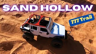 We run Triple 7 in Sand Hollow  - Dumb guy on 40's nearly ROLLS HIS JEEP!