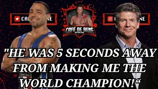 Santino Marella on Vince McMahon almost making him the World Champion!