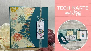 Tech-Karte mit Pfiff | Pop Up | DIY | siehe bitte Videobeschreibung | Pappyjon